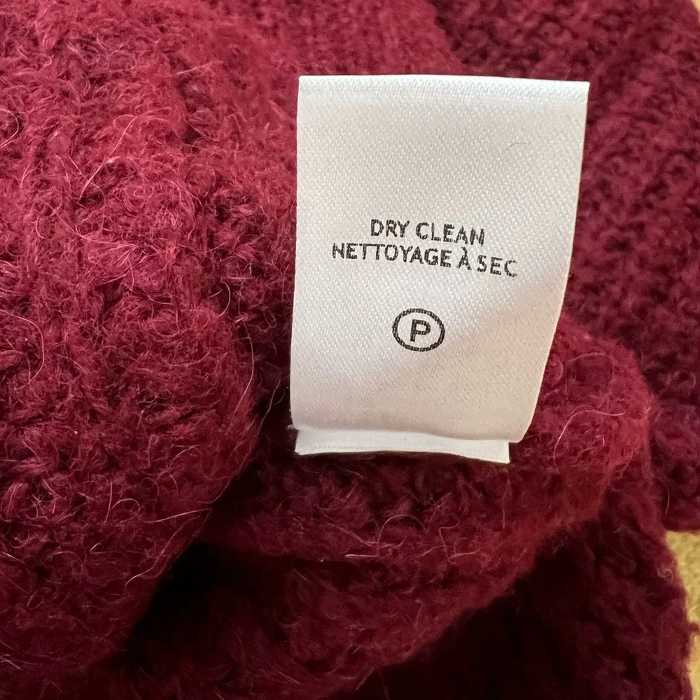 ALC Burgundy Cleveland Chunky Cardigan Sweater - Picture 6 of 6